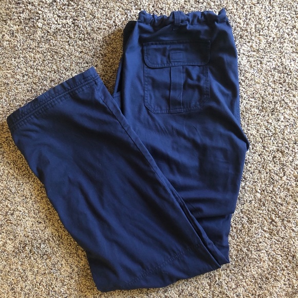KOI Navy Blue Cargo Scrub Pants (tall)